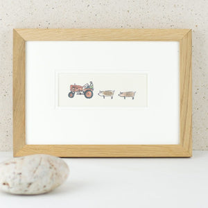 Pigs and vintage tractor bespoke picture