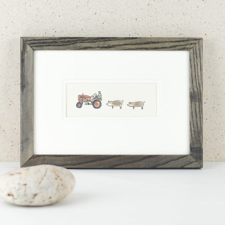 Pigs and vintage tractor bespoke picture