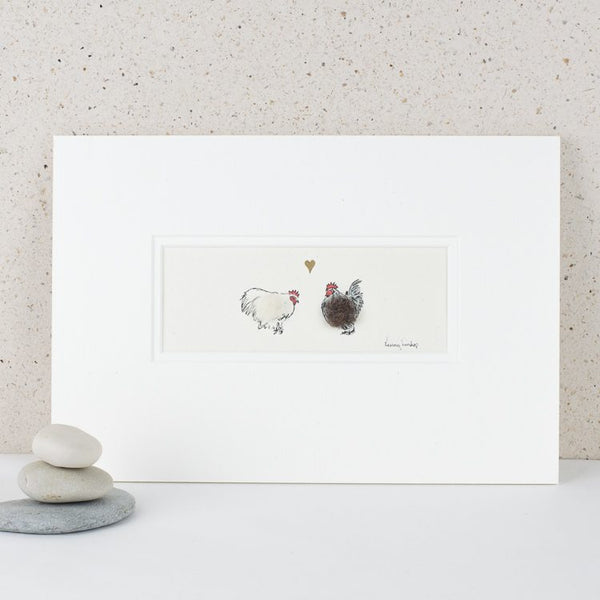 Bantams in love bespoke Print