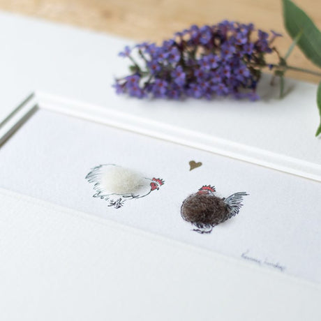 Bantams in love bespoke Print