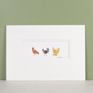 Chickens bespoke Print