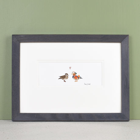 Duck bespoke Print - Mandarin Ducks in Love