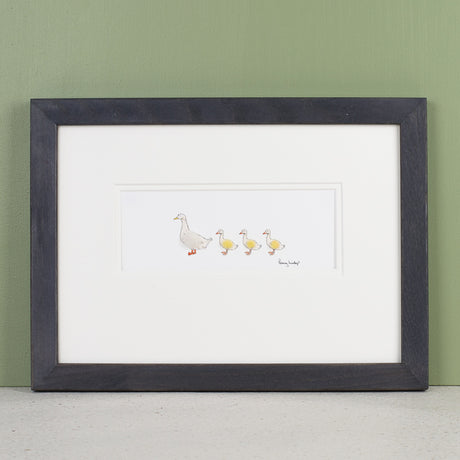 Duck bespoke Print - Aylesbury duck and ducklings