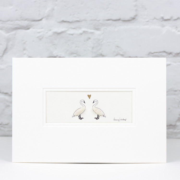 Swans in Love bespoke Print