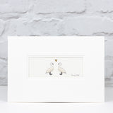 Swans in Love bespoke Print