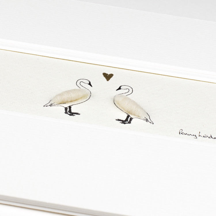 Swans in Love bespoke Print