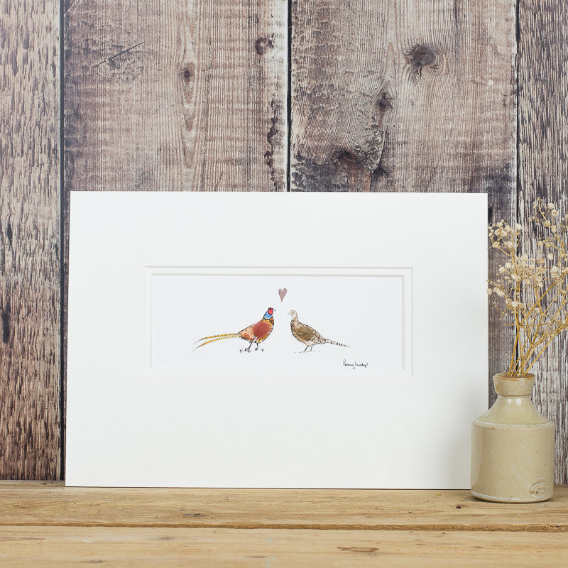 Pheasants in Love bespoke Print