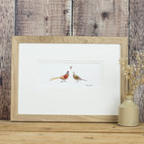 Pheasants in Love bespoke Print