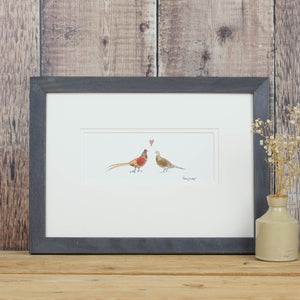 Pheasants in Love bespoke Print