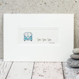 Seagulls & Campervan bespoke Print