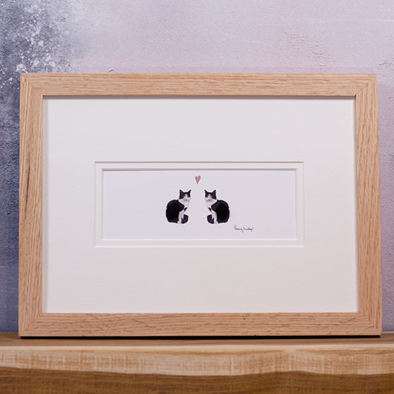 Cats in Love bespoke print