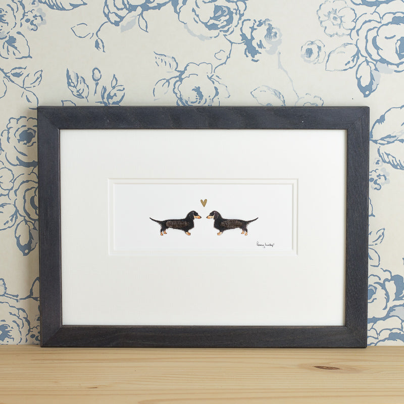 Dachshunds in Love bespoke Print