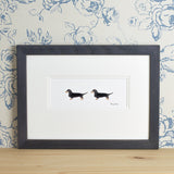 Dachshunds bespoke Print - 2 Dachshunds