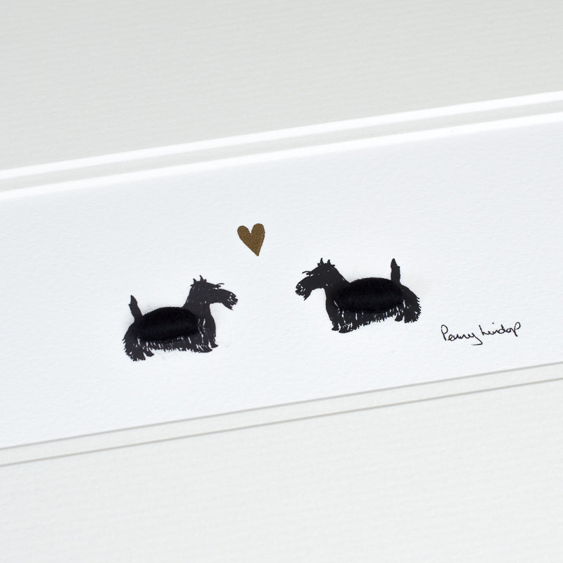 Scottie Dogs in Love bespoke Print