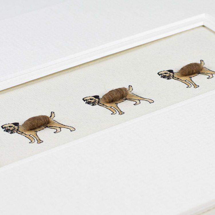 Border terriers bespoke Print