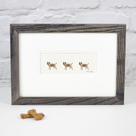 Border terriers bespoke Print