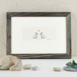 Rabbits in Love bespoke Print