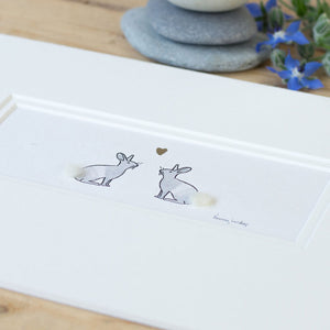 Rabbits in Love bespoke Print