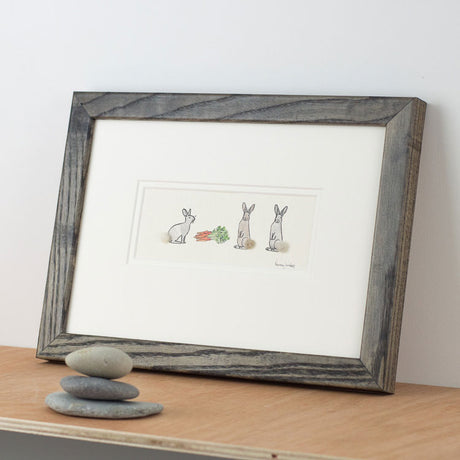Rabbits & Carrot bespoke Print
