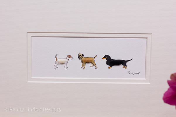 3 Small Dogs bespoke Print