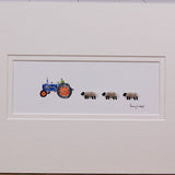Sheep and Ford tractor bespoke print