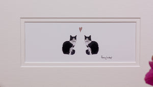 Cats in Love bespoke print