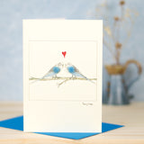 Budgies in Love Card