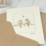 Kookaburras in Love greetings card