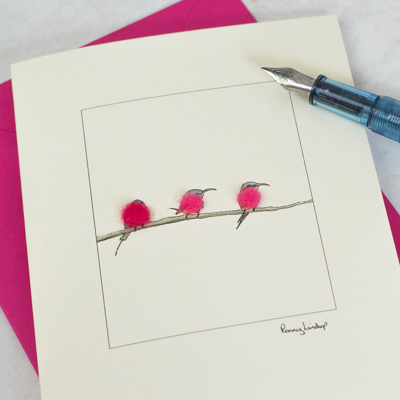 Carmine Bee-Eater card