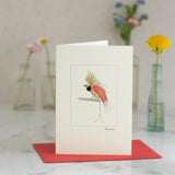 Bird of Paradise Greetings Card