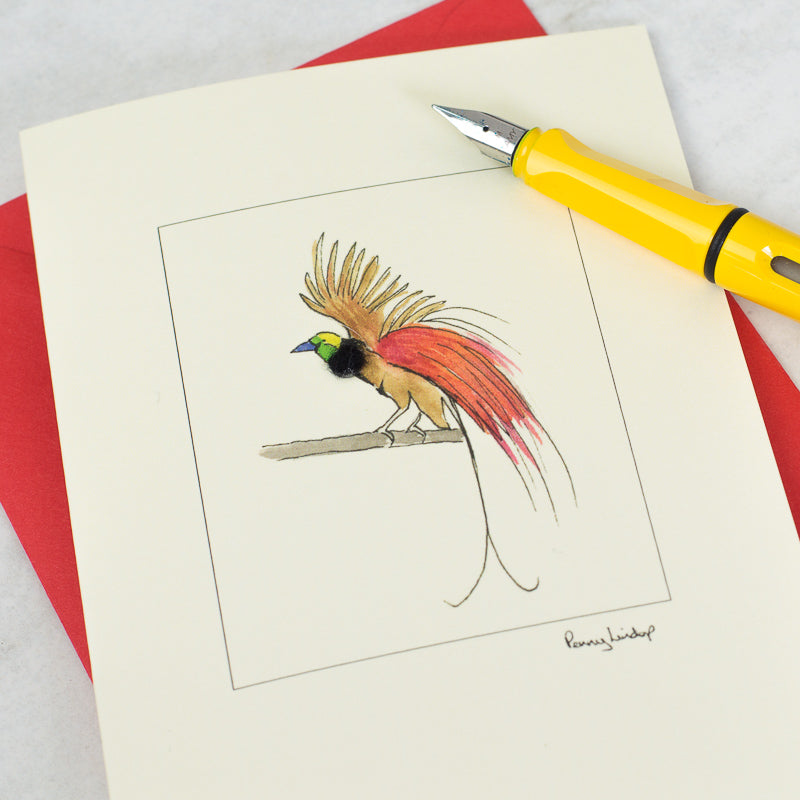 Bird of Paradise Greetings Card
