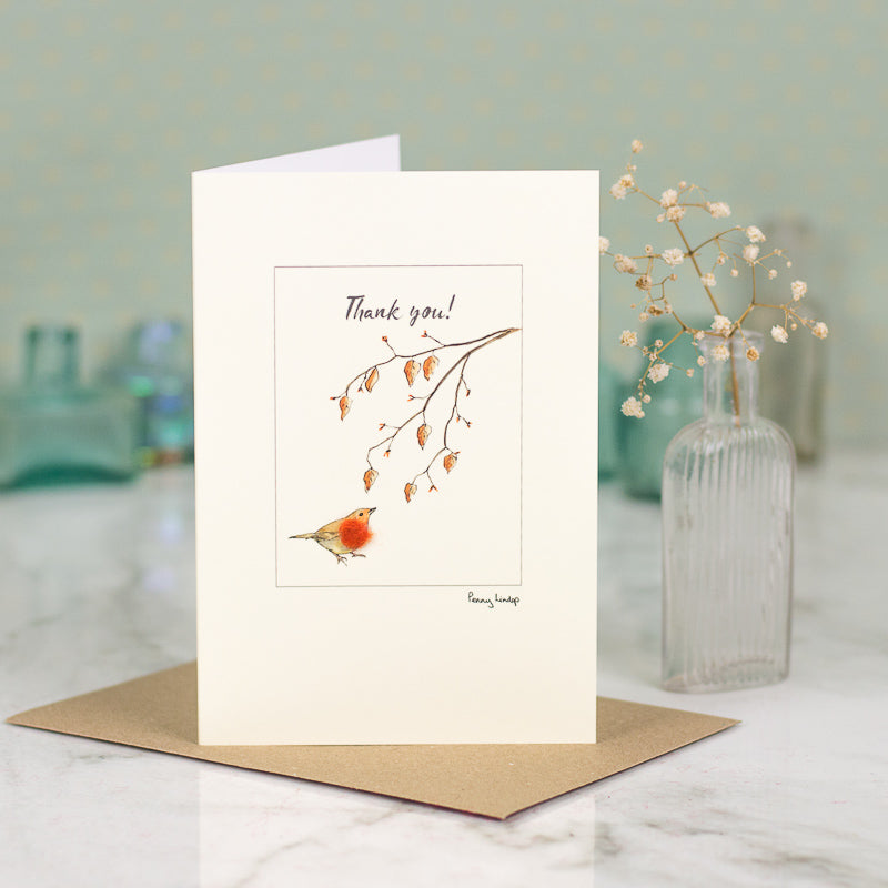 Robin Thank You card