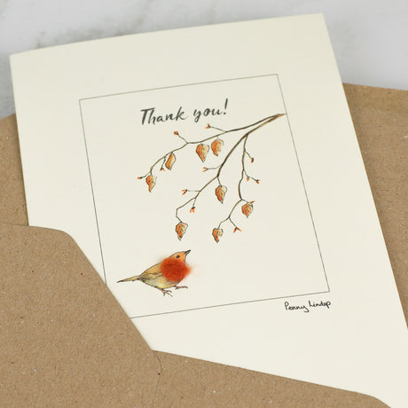 Robin Thank You card