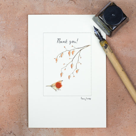 Robin Thank You card
