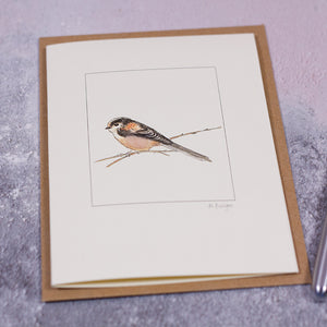 Long-Tailed Tit greetings card