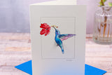 Hummingbird greetings card