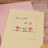 New baby greetings card - 'It's a Girl'