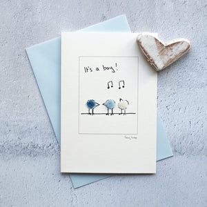 New baby greetings card - "It's a Boy"