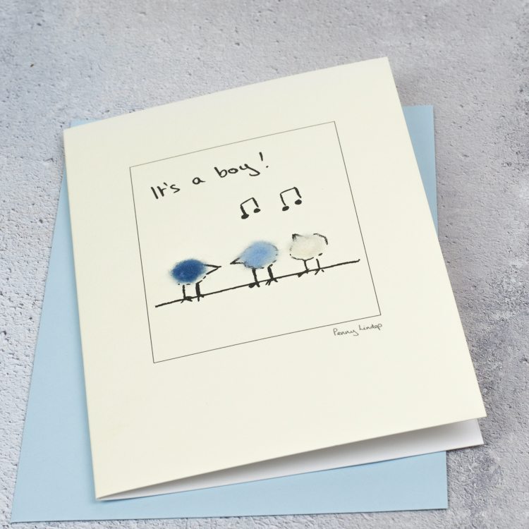 New baby greetings card - "It's a Boy"