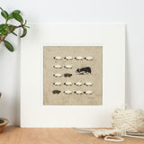 Collie & Sheep Print