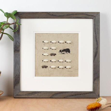 Collie & Sheep Print