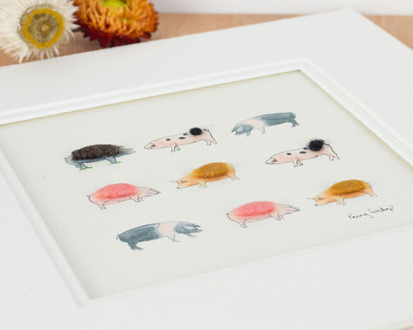 Pigs bespoke Print - Rare Breeds