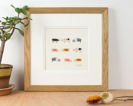 Pigs bespoke Print - Rare Breeds