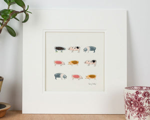 Pigs bespoke Print - Rare Breeds