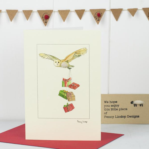 Owl Christmas card