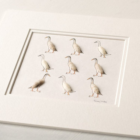 Ducks bespoke Print - Indian Runner ducks