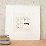 Geese and Border Collie bespoke Print