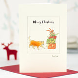 Ginger Cat Christmas card