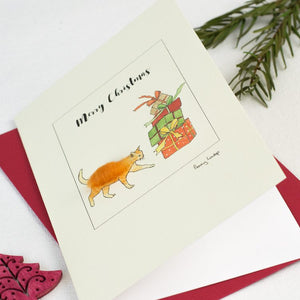 Ginger Cat Christmas card