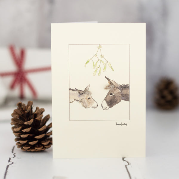 Donkey Christmas card